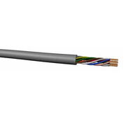 POWER CABLE 4x0.75mm², round, multicore - flexible, grey / suitable for RGB LED strips