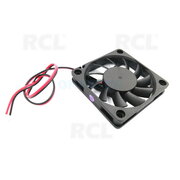 FAN DC 12V 60x60x10mm 29dBA 3800RPM 19.8m3/h, with 250mm wires