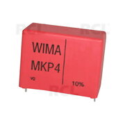 Film Capacitor MKP4 1uF, 22.5mm, ±10%, 7x16.5x26.5mm, 250VDC, Wima