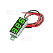 VOLTMETER - MODULE 0.28" LED green, DC 2.5-30V, Refresh ~0.2s,  ±1%