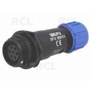 CONNECTOR  WEIPU SP1311/S7, 7pin socket for housing/cable ø4÷6.5mm, 5A 250V, IP68