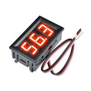 VOLTMETER - MODULE 0.56" LED red, DC 0-100V, with housing, 3 wires