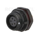 CONNECTOR WEIPU SP1312/S5, 5pin socket for housing 5A 180V, IP68