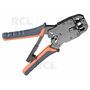 Crimping tool for modular plugs 4/4 6/6 8/8, RJ10, RJ11, RJ12, RJ45