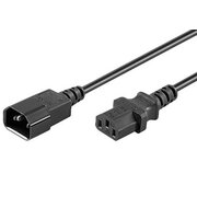 CABLE AC 250V, 10A 3x0.75mm²,  Male/Female for Monitor, 1.8m
