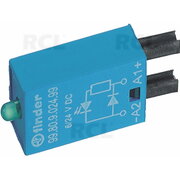 Plug module with LED and varistor 99.80.0.230.98, FINDER