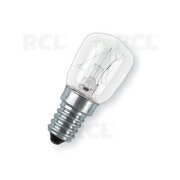 Incandescent light bulb E14 230V 15W, 300°C for oven, ø17x55mm