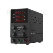 LABORATORY POWER SUPPLY SPS605 0-60V 5A, with power display, black