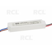 POWER SUPPLY LED 24V 0.75A 18W, IP67, LPH-18-24, Mean Well