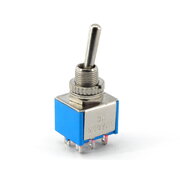 TOGGLE SWITCH MTS 202, 3A / 250VAC, 6pin, 2x ON-ON