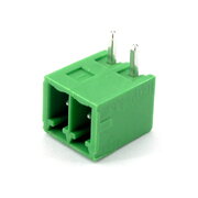 TERMINAL BLOCK 2pin Male, soldered, angled, 3.5mm  300V 8A
