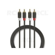 CABLE 2xRCA <-> 2xRCA , 2м