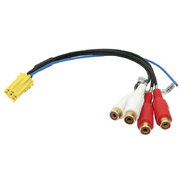 CONNECTOR - ADAPTER mini ISO Line Out 6pin <-> 4xRCA sockets