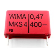 КОНДЕНСАТОР MKS4 0.47µF 200ВAC 400ВDC  RM22.5mm Wima