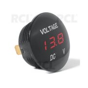 Digital car voltmeter 12-24V, red