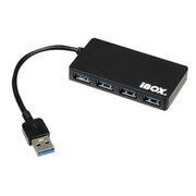 USB 3.0 KOMUTATORIUS - ŠAKOTUVAS IBOX IUH3F56, 4 portų