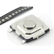 MICROSWITCH OFF-(ON) SMD, 50mA / 12VDC, square 5.2x5.2x1.49mm