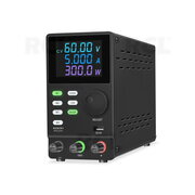 PROGRAMMABLE LABORATORY POWER SUPPLY 0-60V 0-5A, 4Digits, RS232, USB
