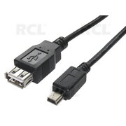 CABLE USB USB A (F) <-> mini USB (M) 1m