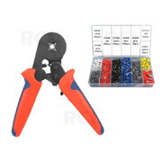 Four-sided crimping tools for crimping terminals 0,25-10mm² with set (1200pcs.)
