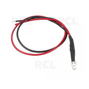LED LAMPS 5mm 12V, warm white, with 20cm leads